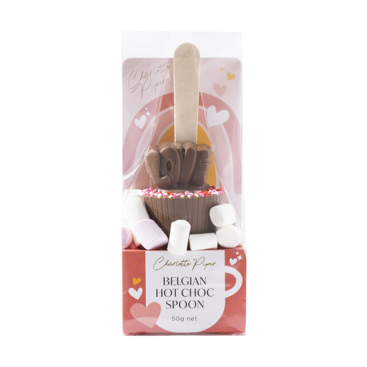 Charlotte Piper Hot Chocolate Love Spoon with Sprinkles - 50gm