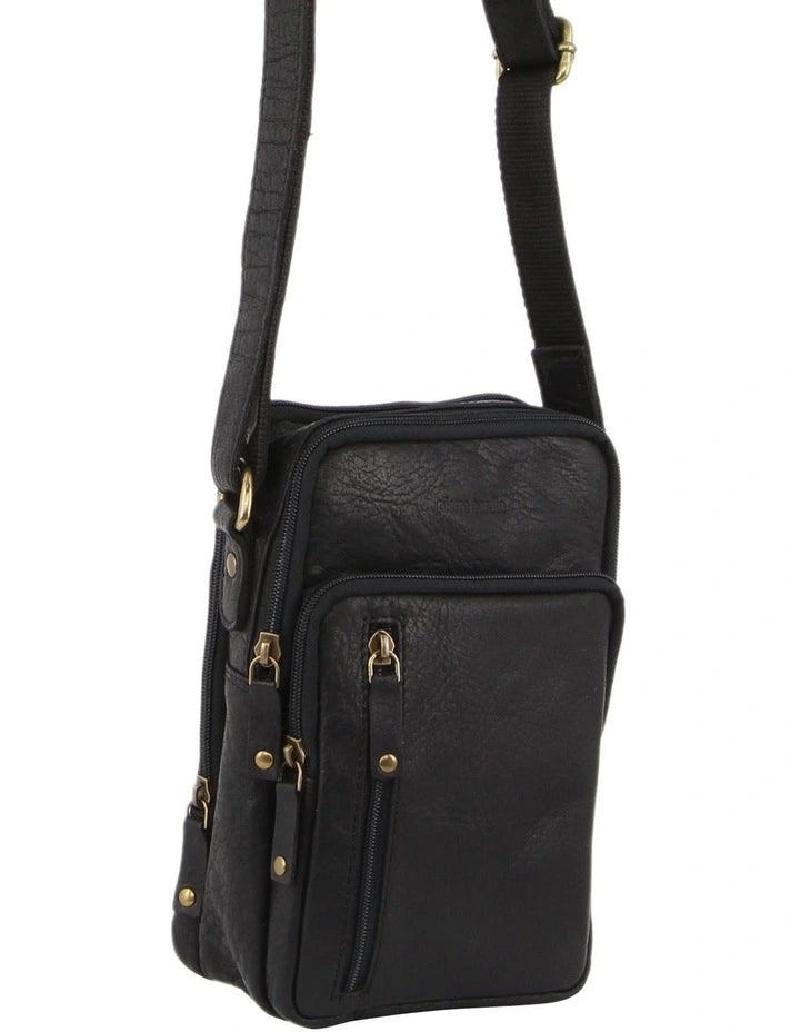 PC Rustic Leather Crossbody Bag