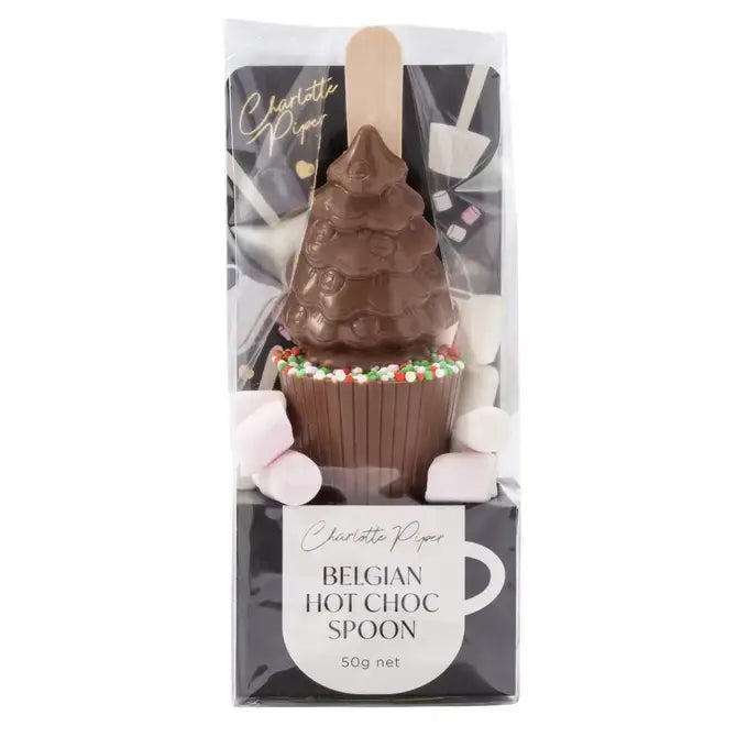 Charlotte Piper Hot Chocolate Spoon with Sprinkle Tree - 50gm