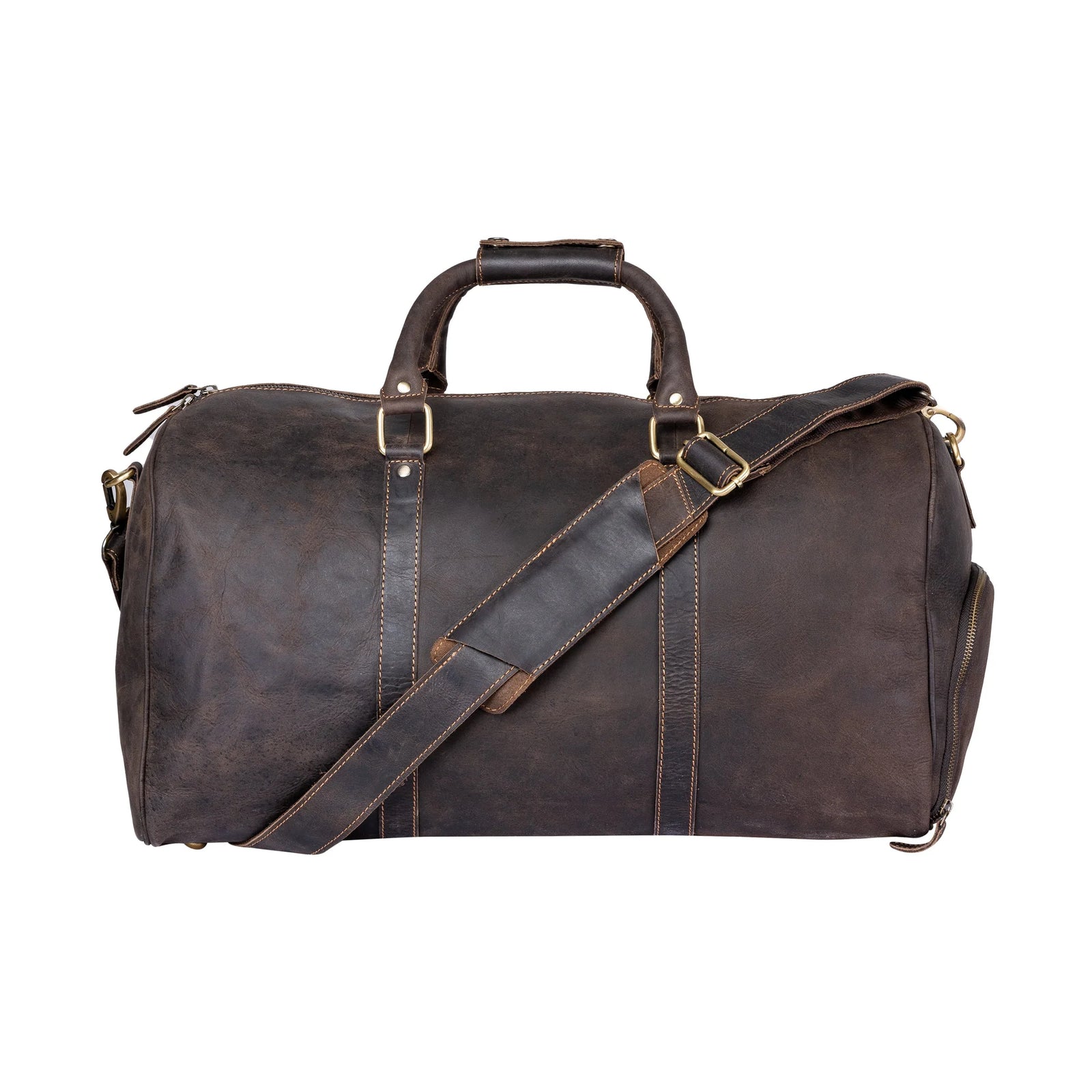 Leather Overnight Bag Milan