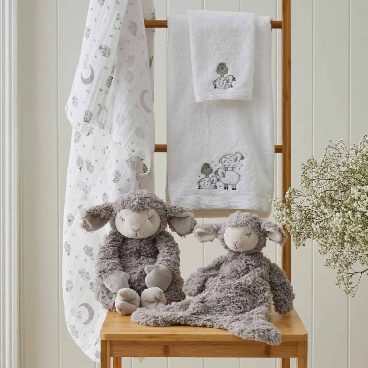 Mill &amp; Hide - Pilbeam Living - Sheep Bath Towel &amp; Face Washer 