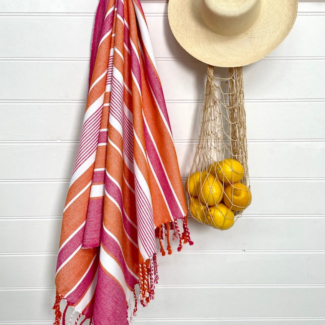 Beach Mat with Fringe - Sunset