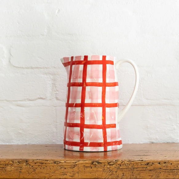 Gingham Jug - Medium