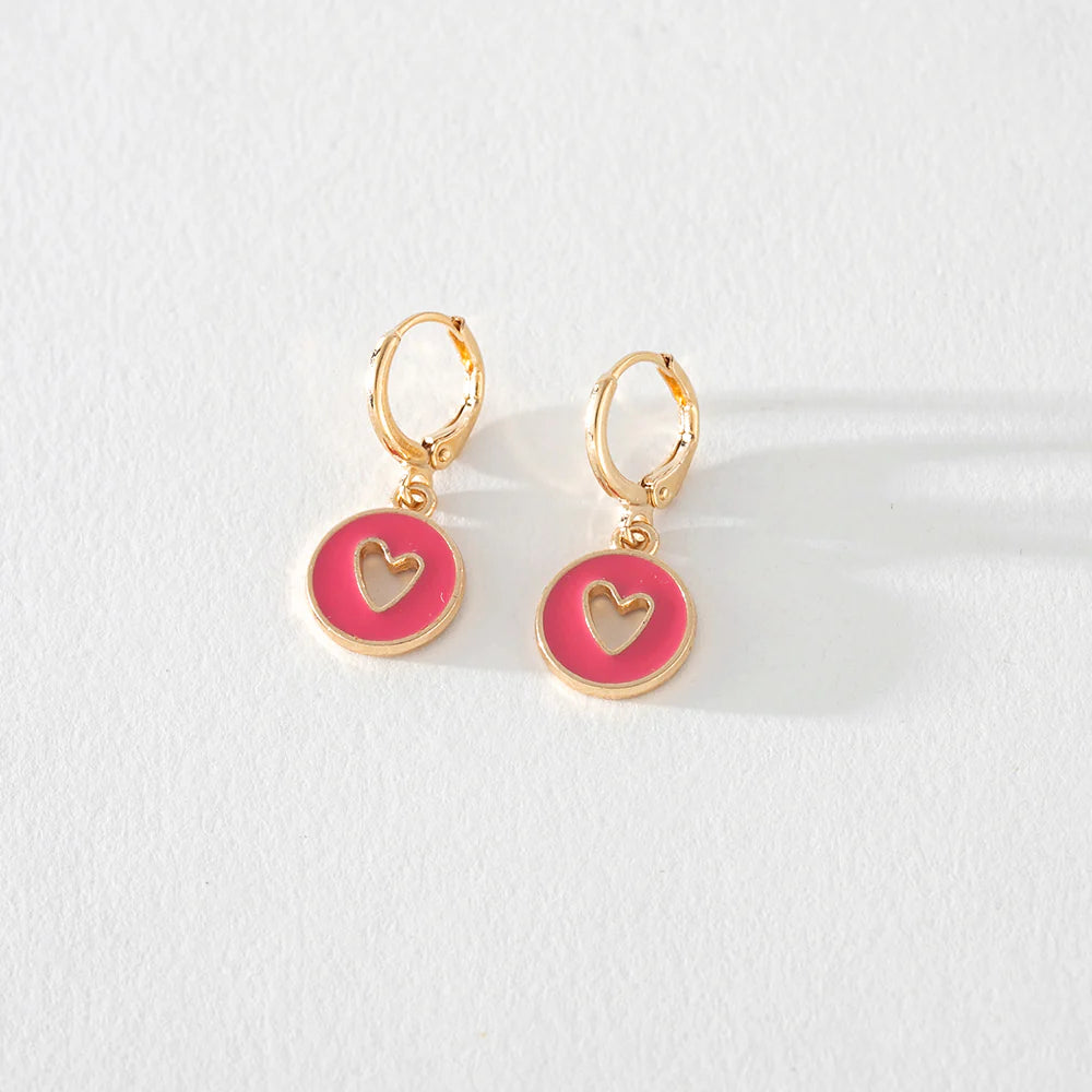 Petite Bling Earrings Heart