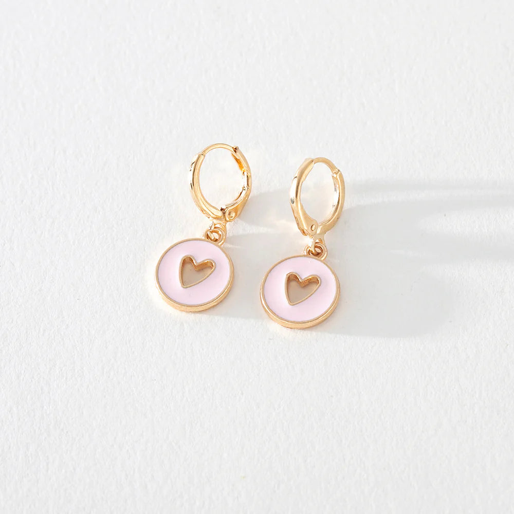 Petite Bling Earrings Heart