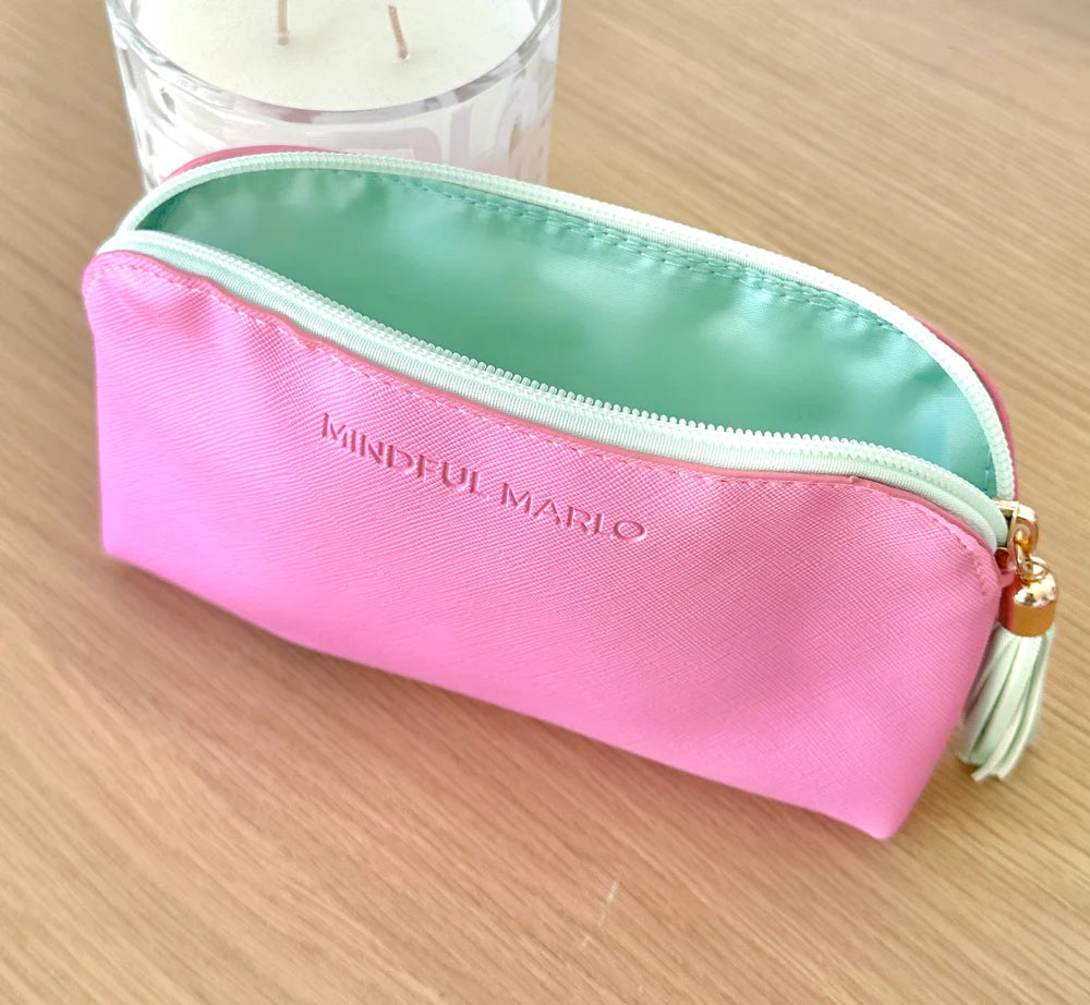 Pouch Makeup Bag - Berry/Mint