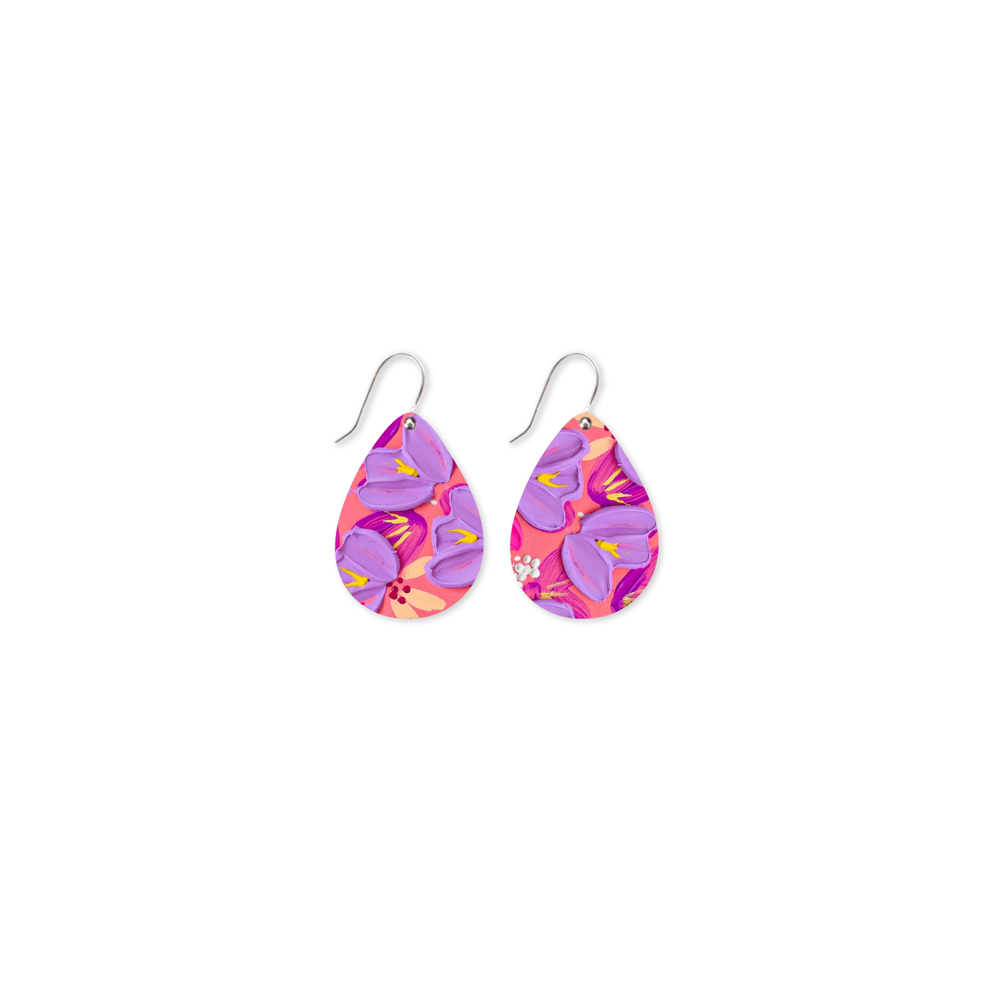 Alex Mason Sorbet Blooms Iconic Tear Drop Earrings