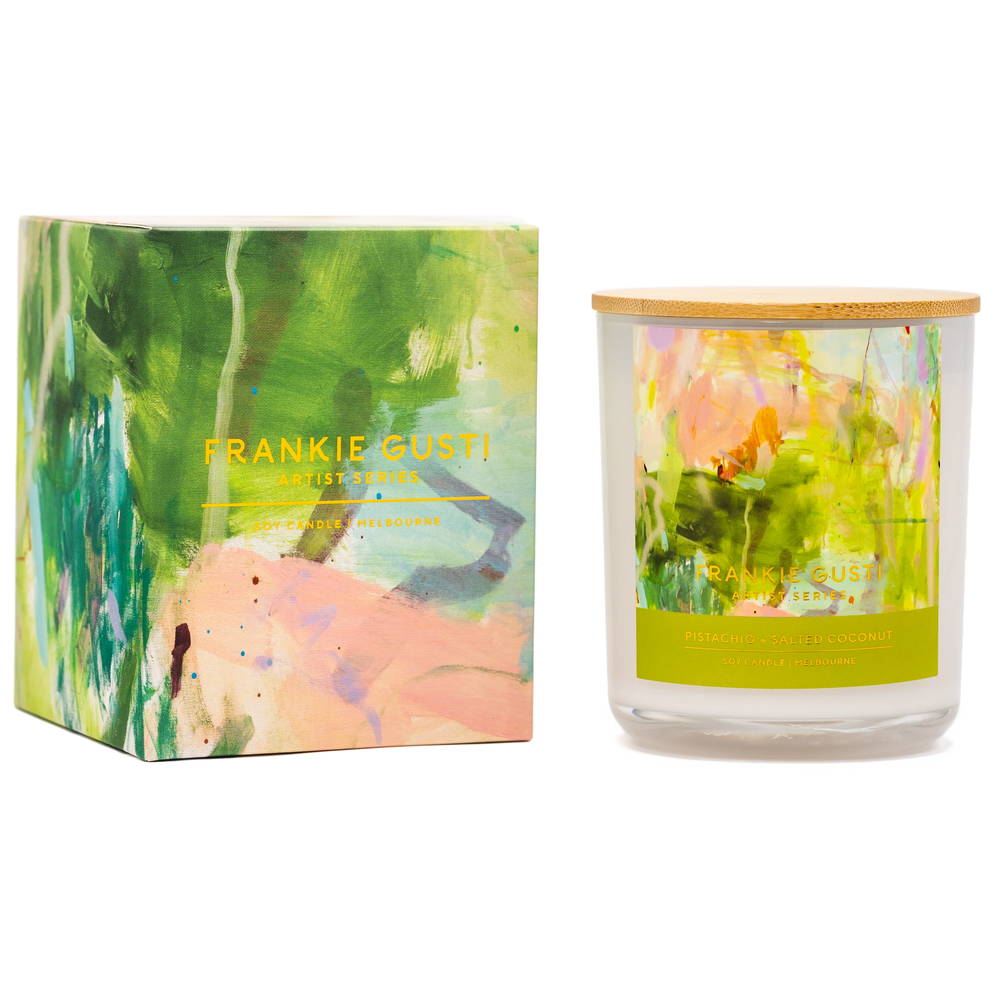 Artist Series Candle - Pistachio + Salted Coconut - Kate Eliza