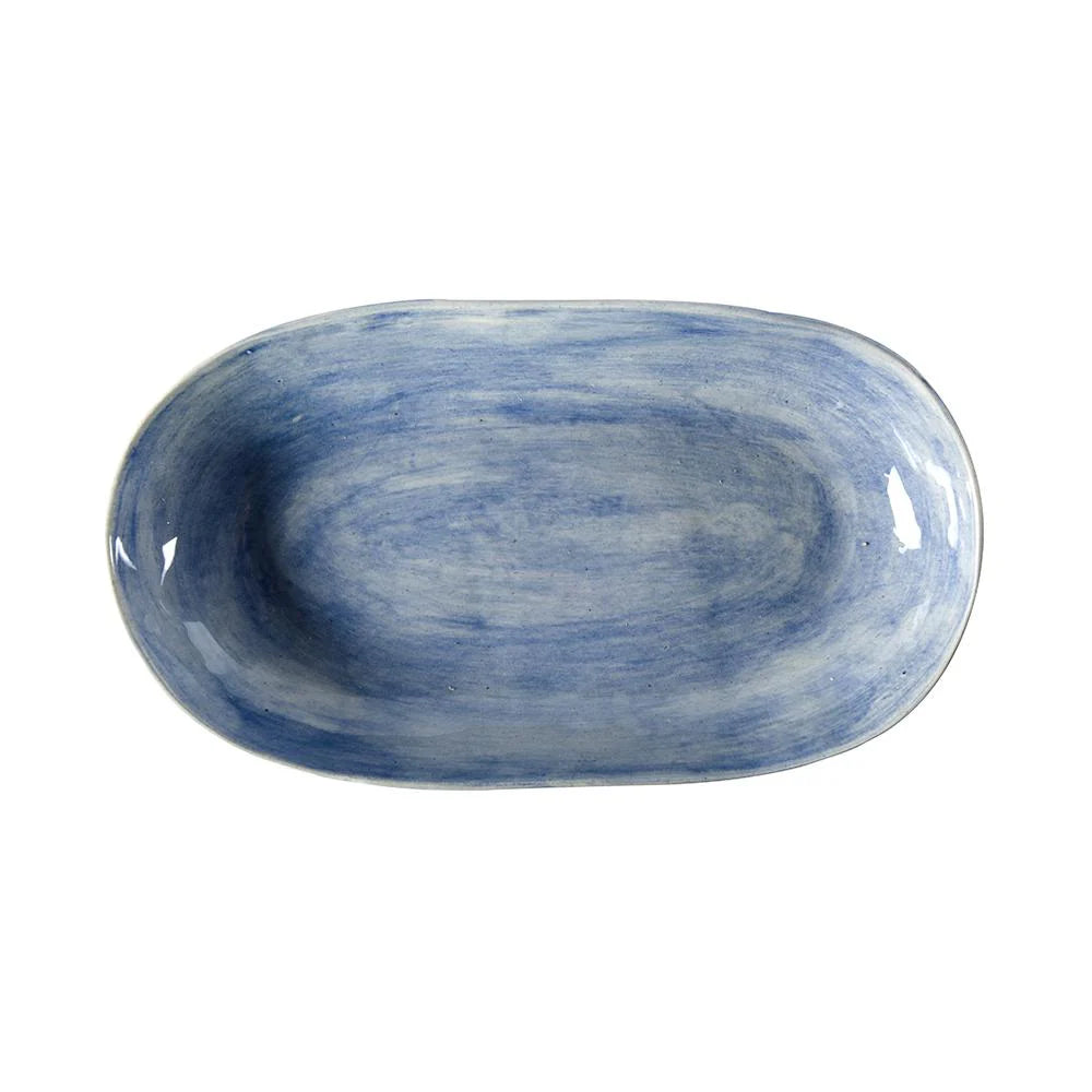 Wonki Ware - Rice Dish Blue Wash