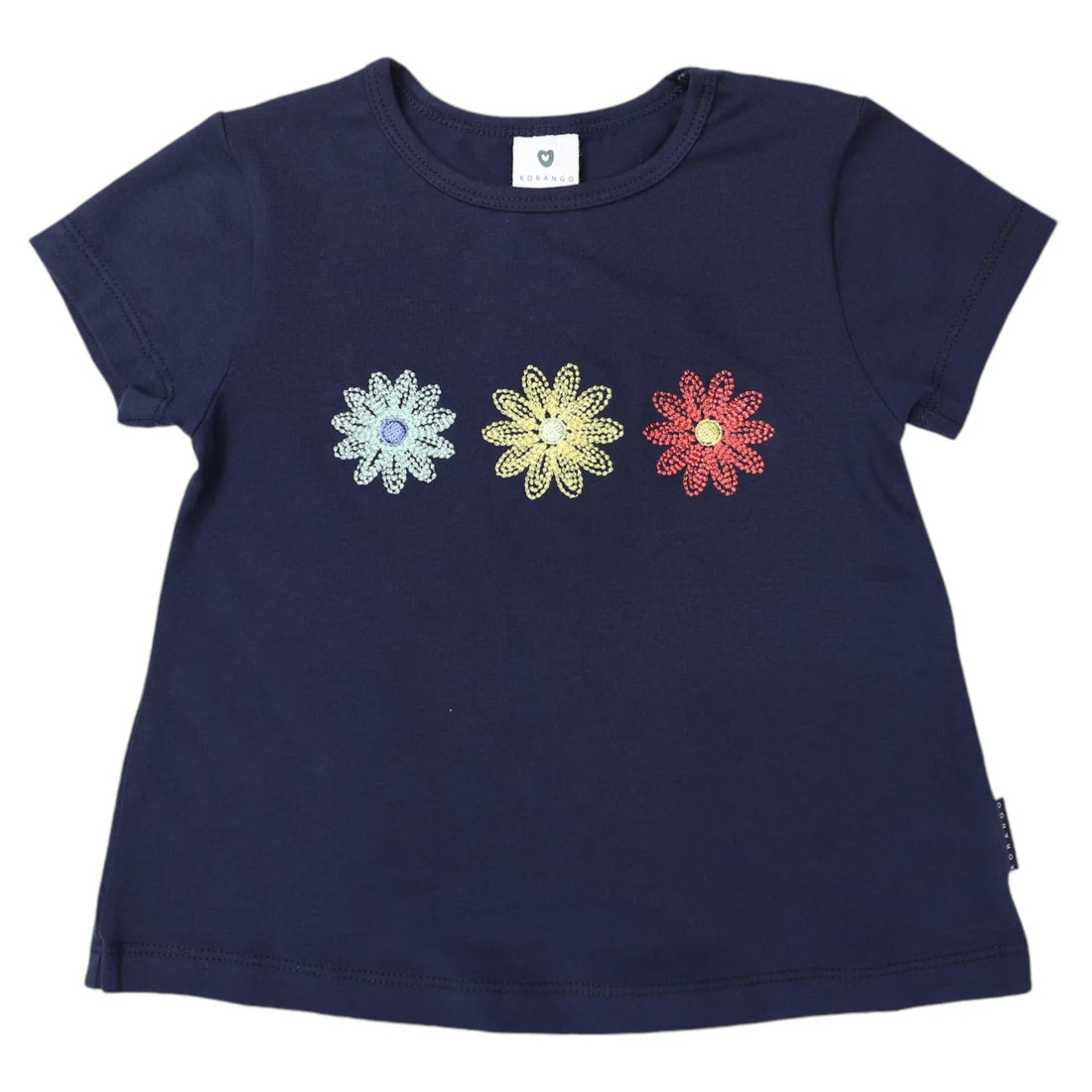 Flower Swing Top - Navy