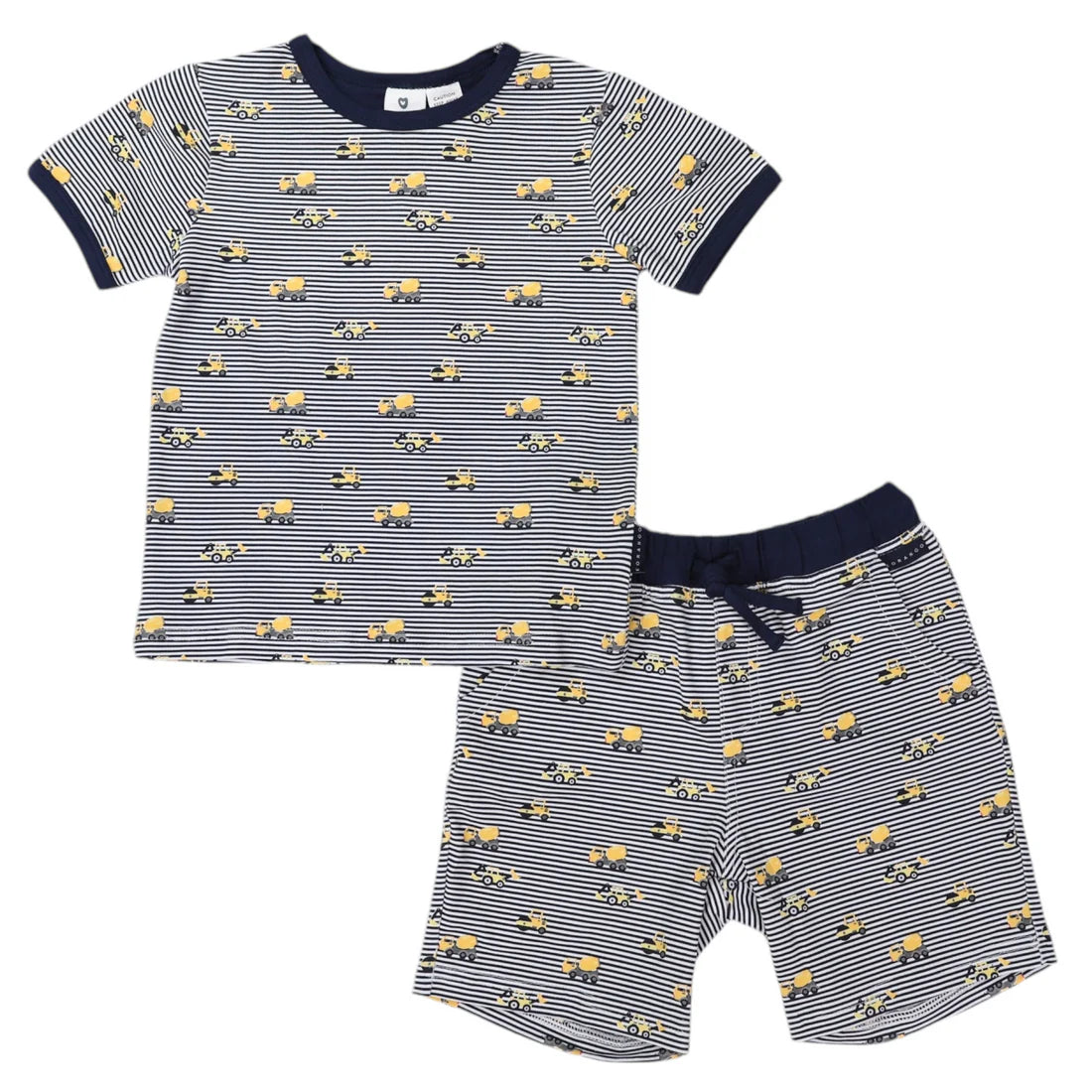 Cotton PJ&#39;s Trucks and Diggers - Navy