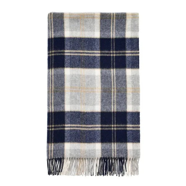 Bronte by Moon - Tartan Throw Bannockbane Silver