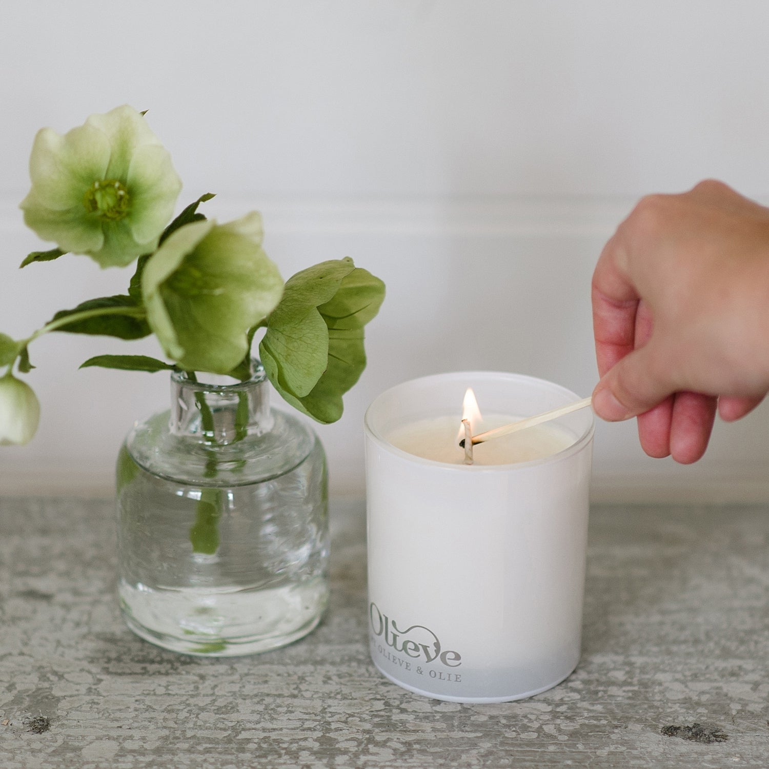 Soy & Olive Oil Candle - White Rum, Mint & Citrus