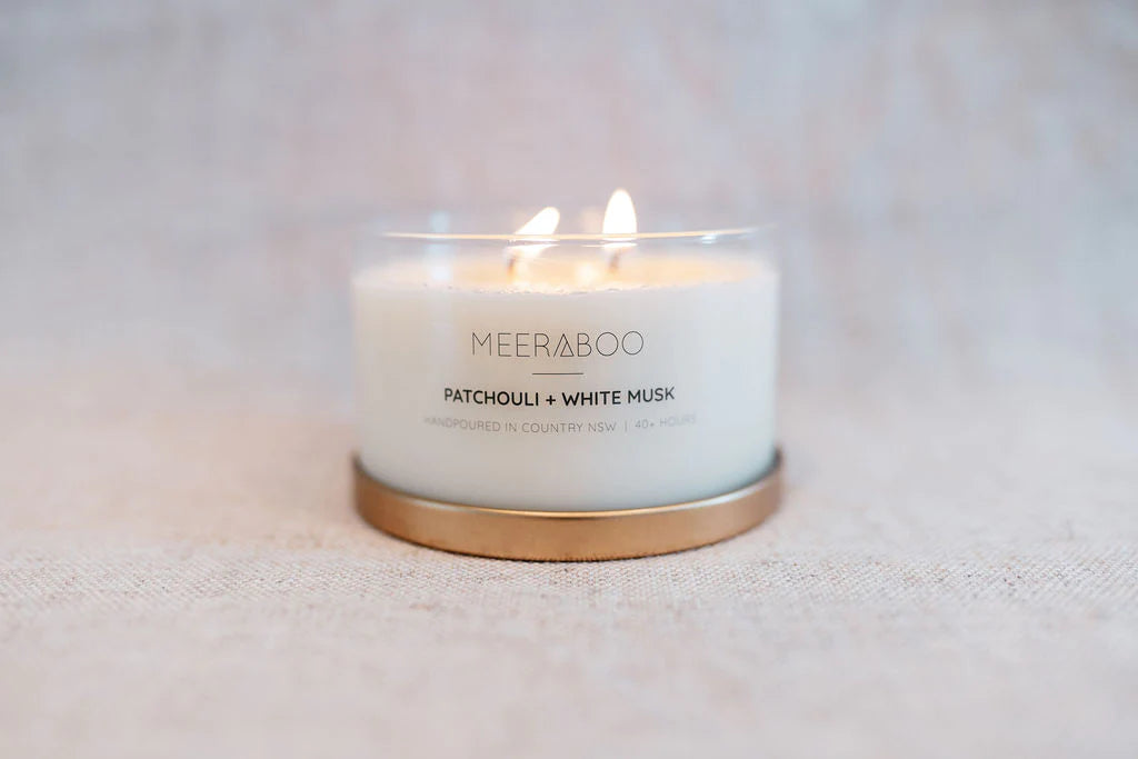 Patchouli + White Musk Gold Lid Soy Candle