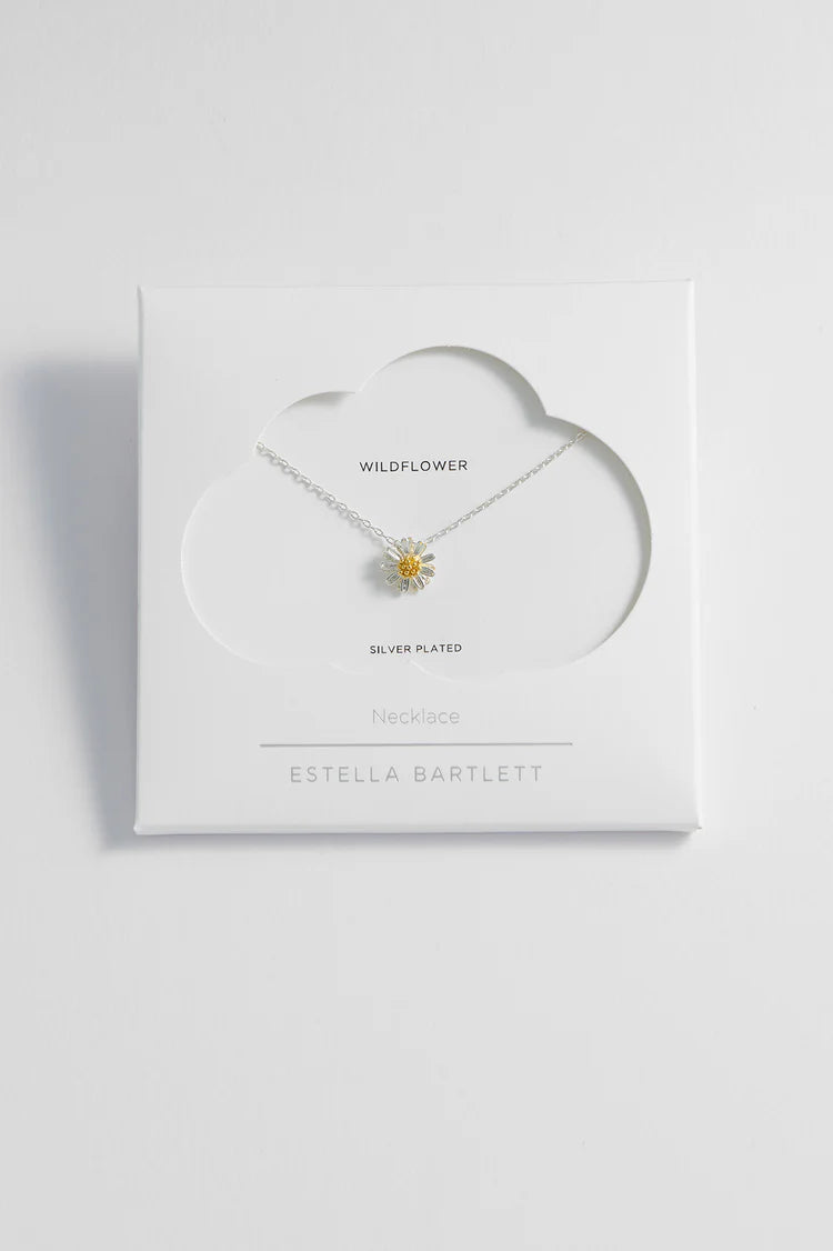 EB - Wildflower Necklace Silver Plated