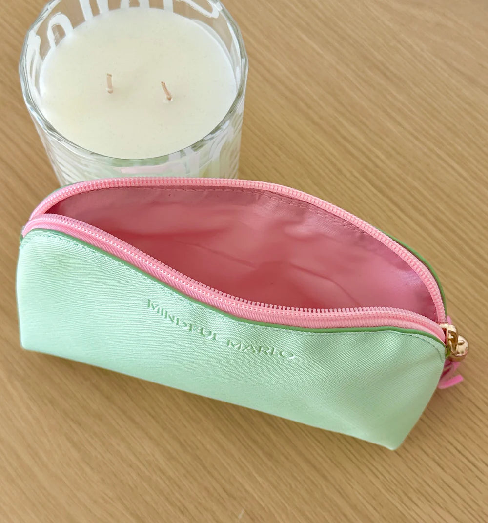 Pouch Makeup Bag - Mint/Berry