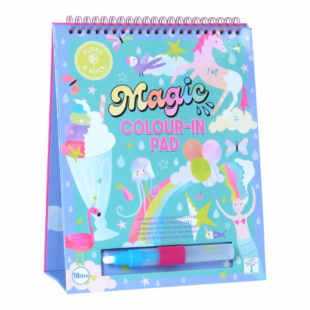 Floss &amp; Rock Magic Water Colouring Flip Book -  Fantasy