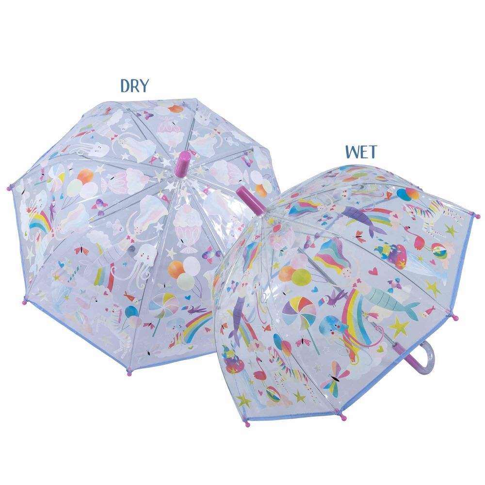 Floss &amp; Rock Colour Changing Umbrella - Transparent Fantasy