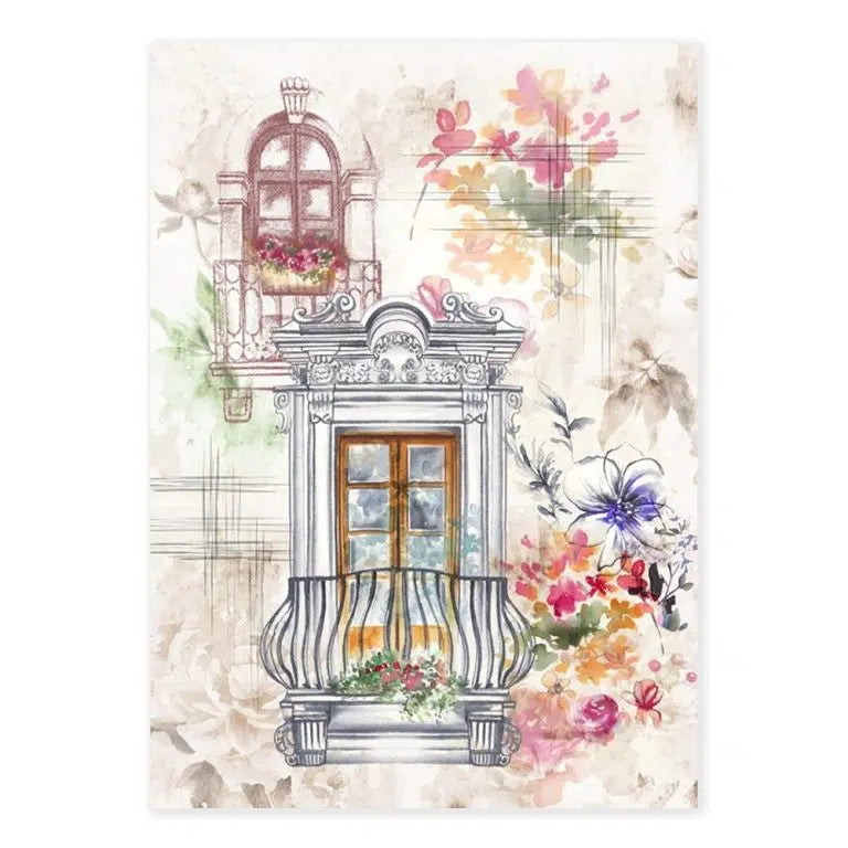 Finestre (Windows) Tea Towel - Italian Linen