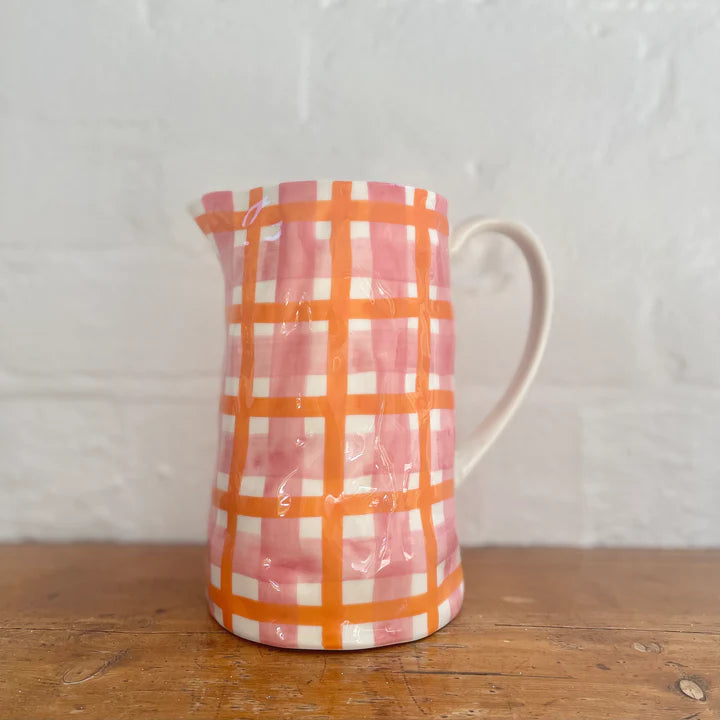 Gingham Jug - Medium