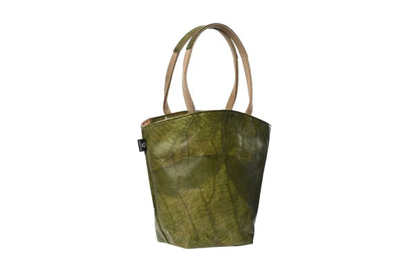 Leaf Leather Tote Bag