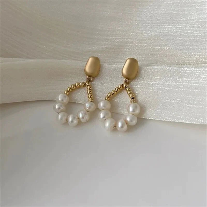 Gray freshwater hot sale pearl earrings