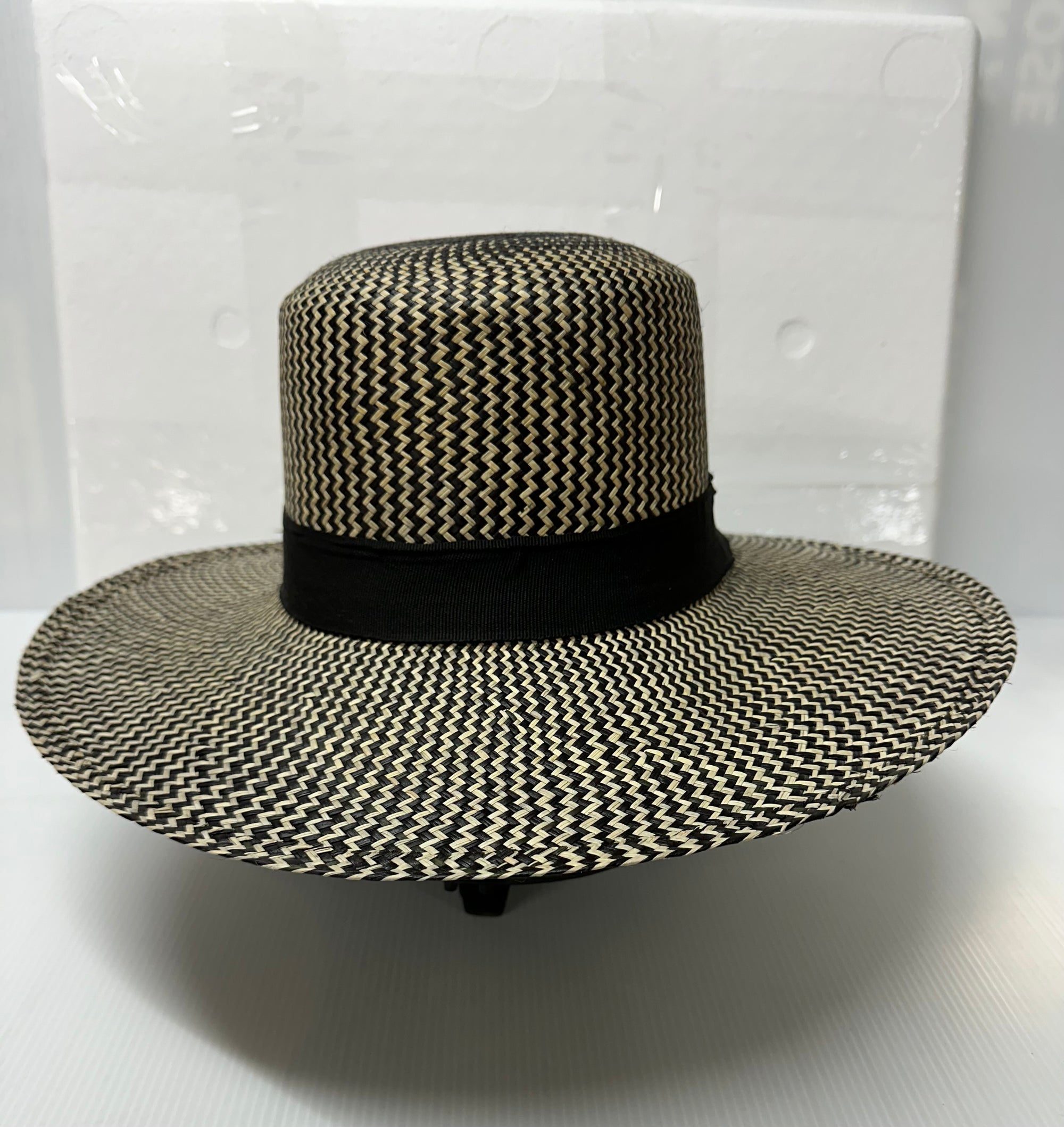 Hand Woven Flat Top Panama Hat - Unisex