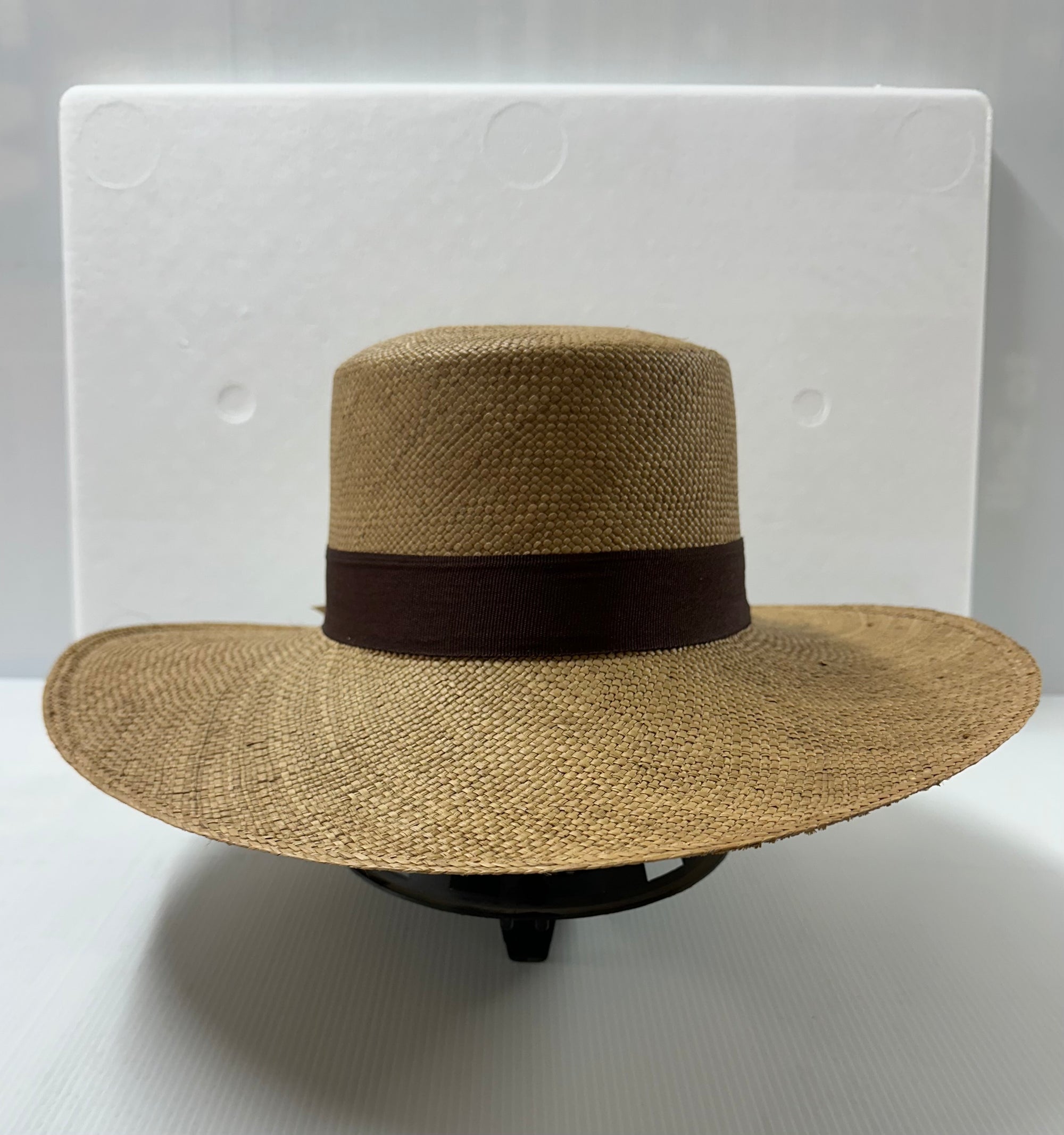 Hand Woven Flat Top Panama Hat - Unisex