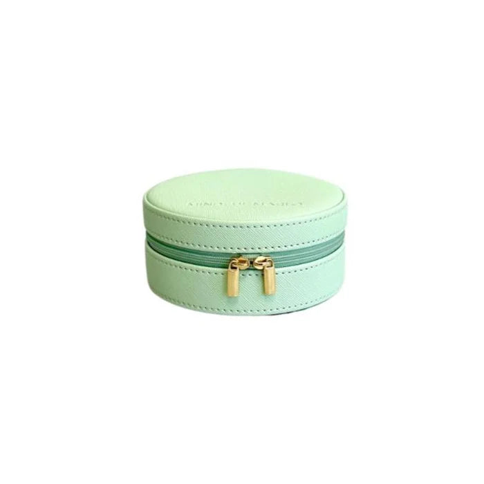 Round Jewellery Case - Mint