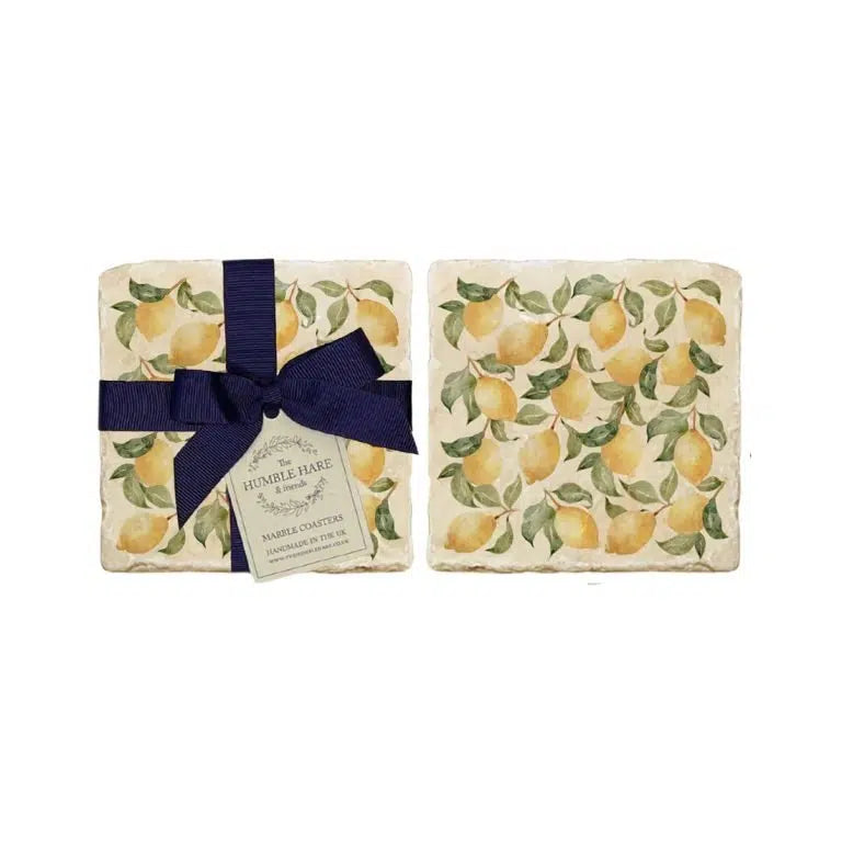 The Humble Hare - Lemons Coasters (pair)