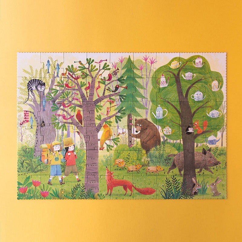 Mill & Hide - Antipoda - Night and Day in the Forest Reversible Puzzle