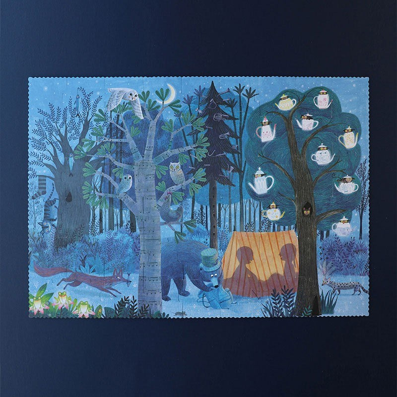 Mill & Hide - Antipoda - Night and Day in the Forest Reversible Puzzle