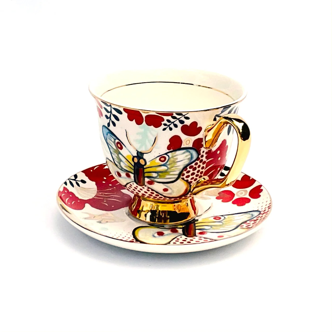 XL Butterfly Teacup & Saucer