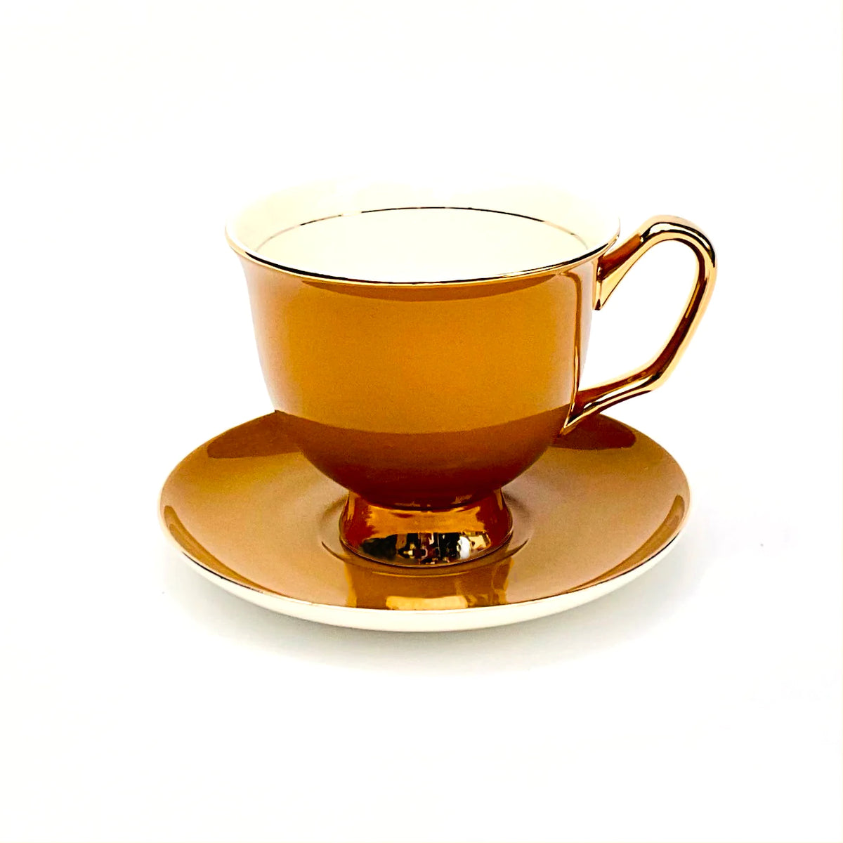 XL Mustard Teacup &amp; Saucer