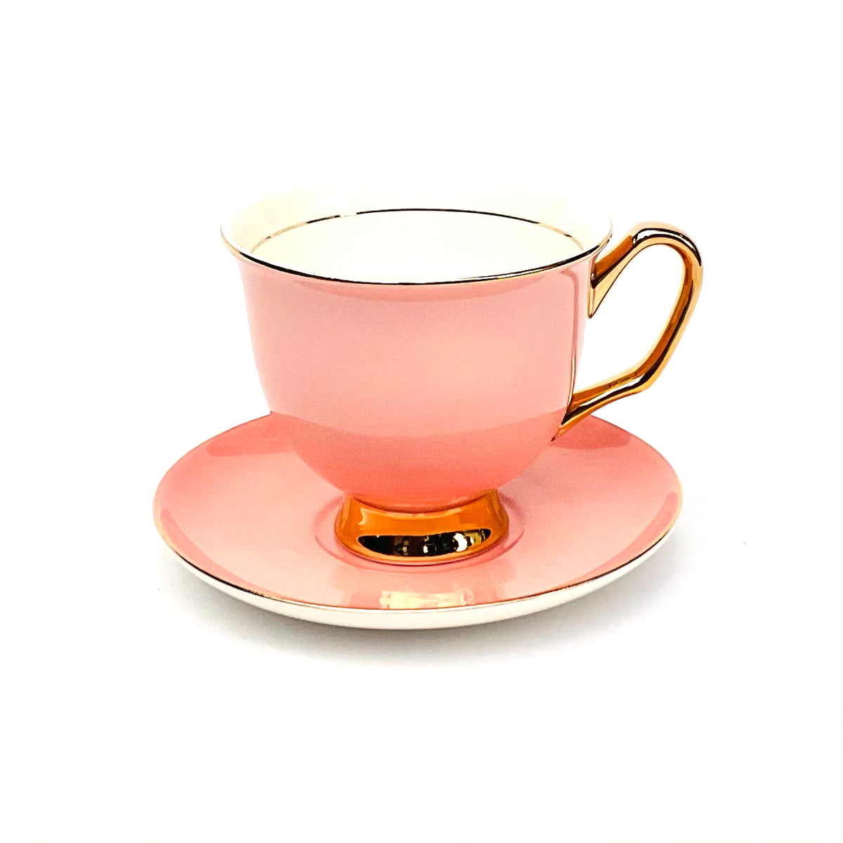 XL Pale Pink Teacup &amp; Saucer