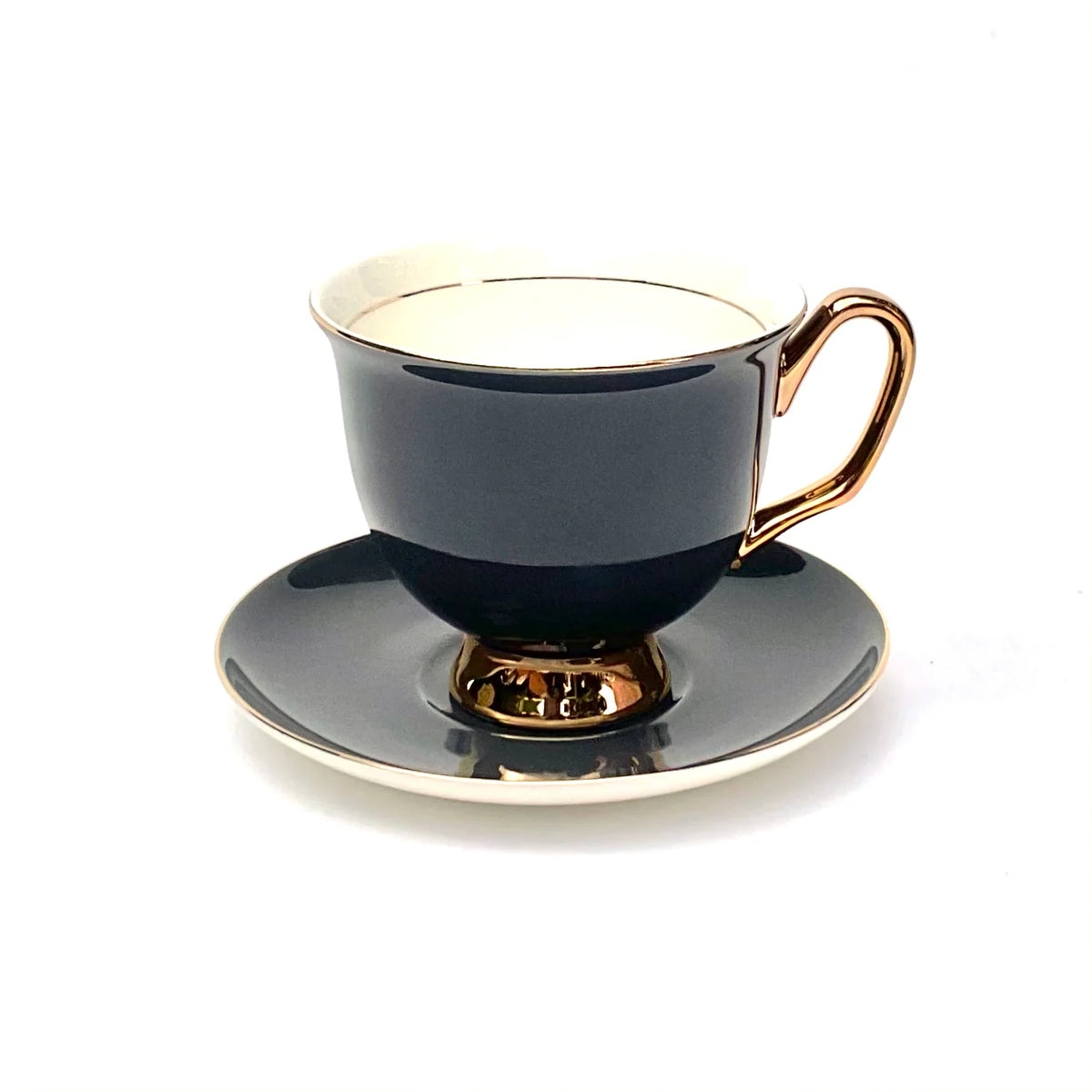 Mill &amp; Hide - Lyndal T - XL Slate Grey Teacup &amp; Saucer