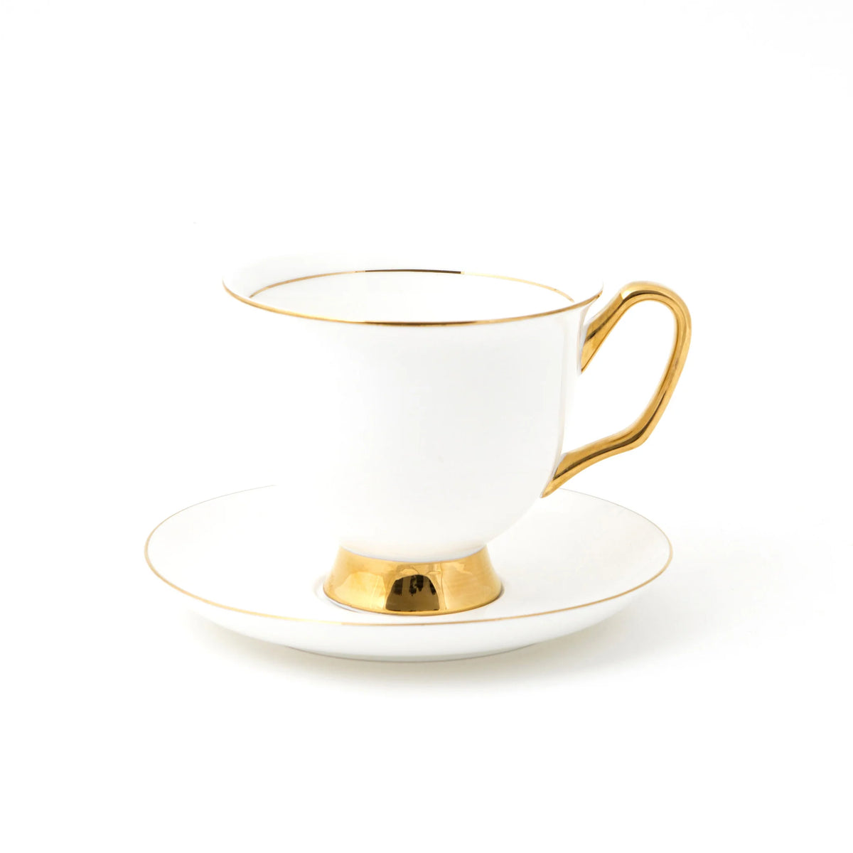 XL White Teacup &amp; Saucer