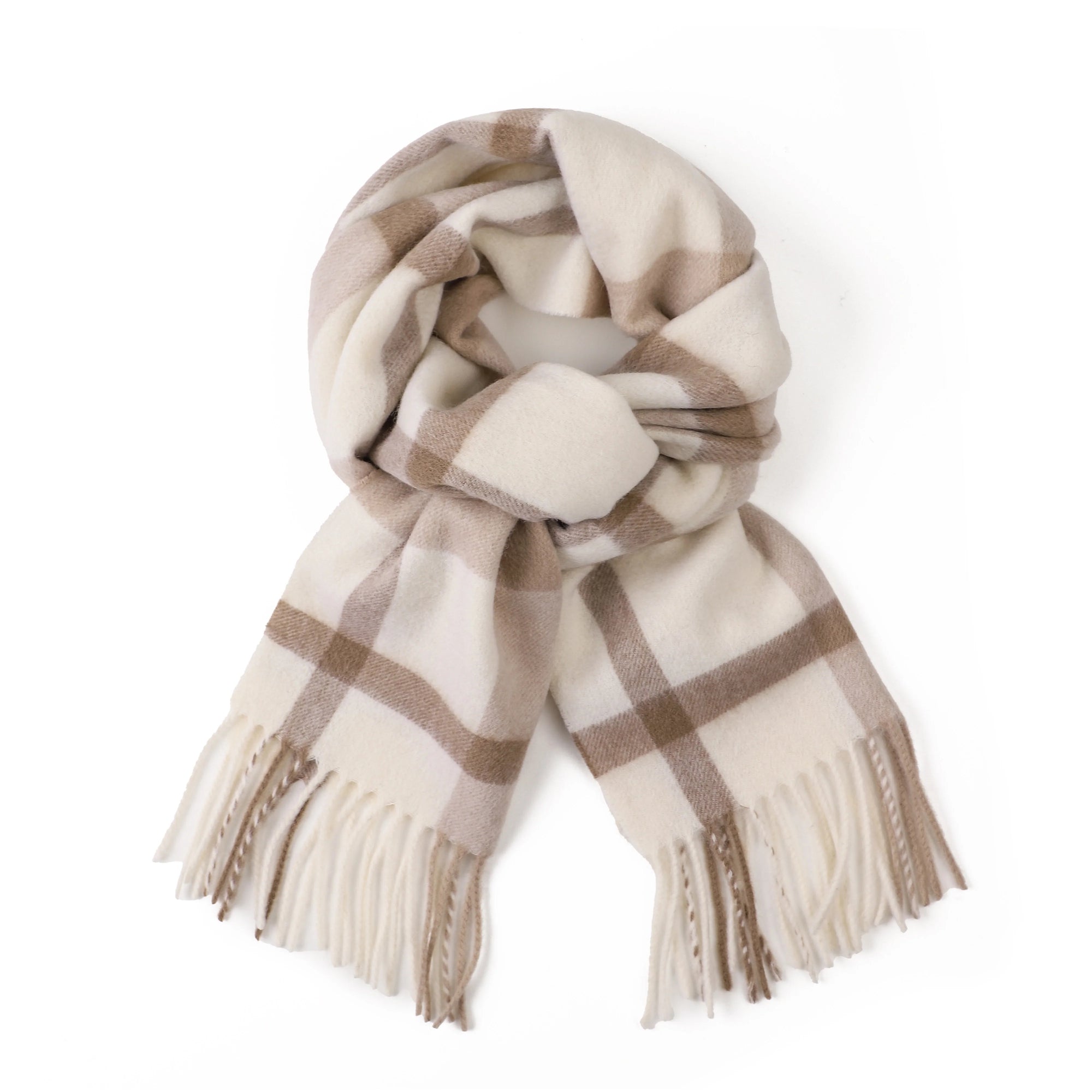 Winter Woollen Check Scarf