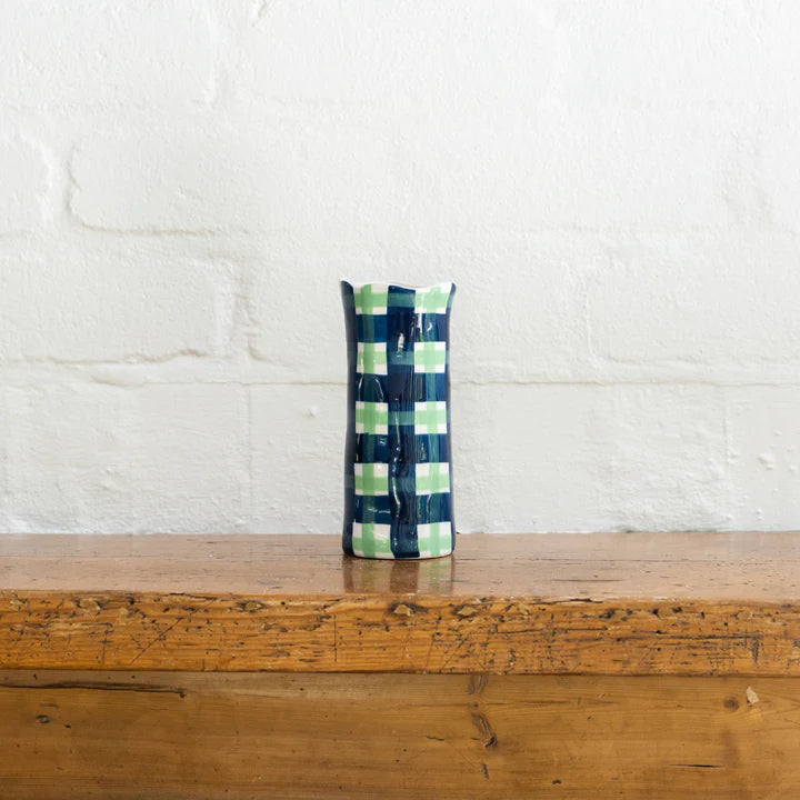 Gingham Vase - Small