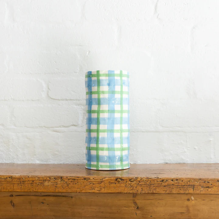 Gingham Vase - Large