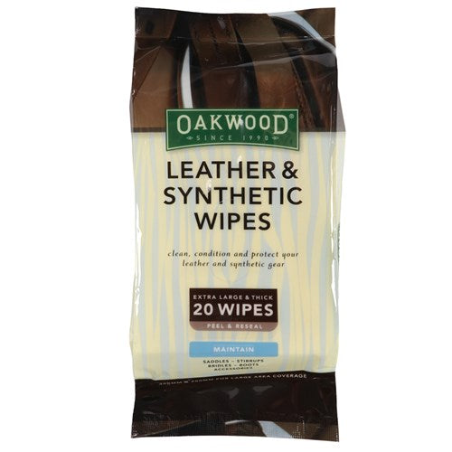 Oakwood - Leather &amp; Synthetic Wipes 20pk