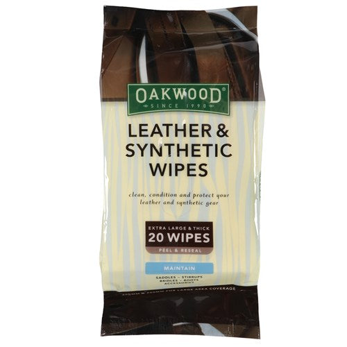 Oakwood - Leather & Synthetic Wipes 20pk