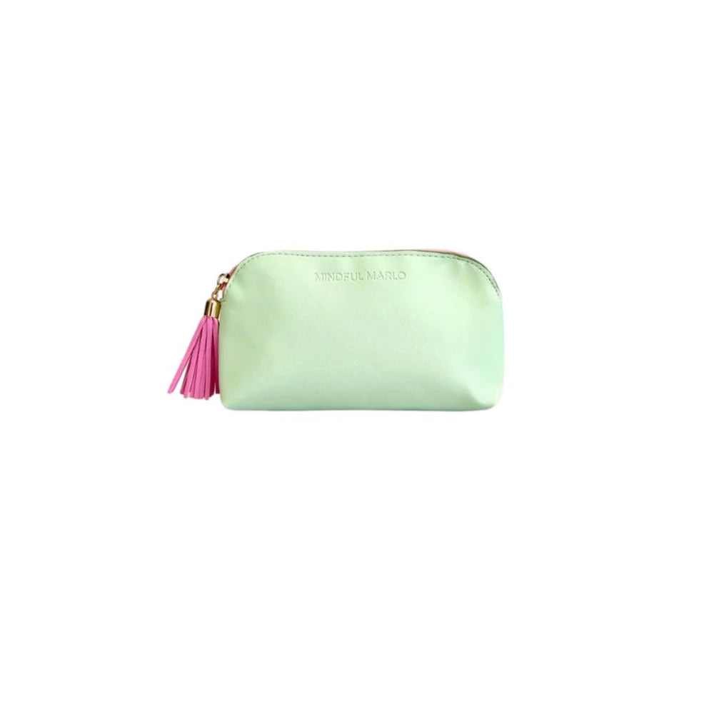 Pouch Makeup Bag - Mint/Berry