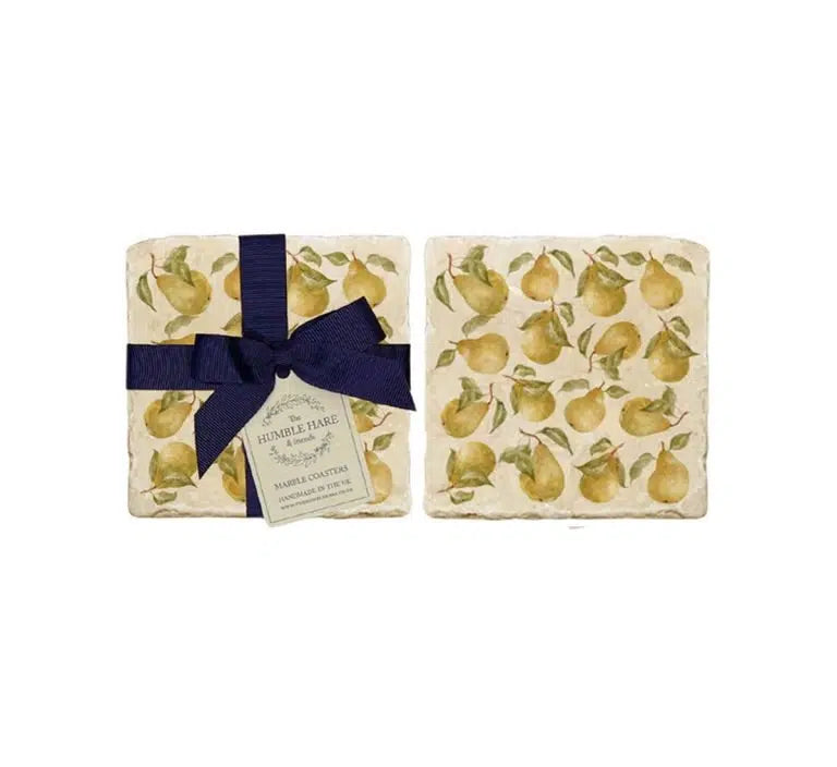 The Humble Hare - Pears Coasters (pair)