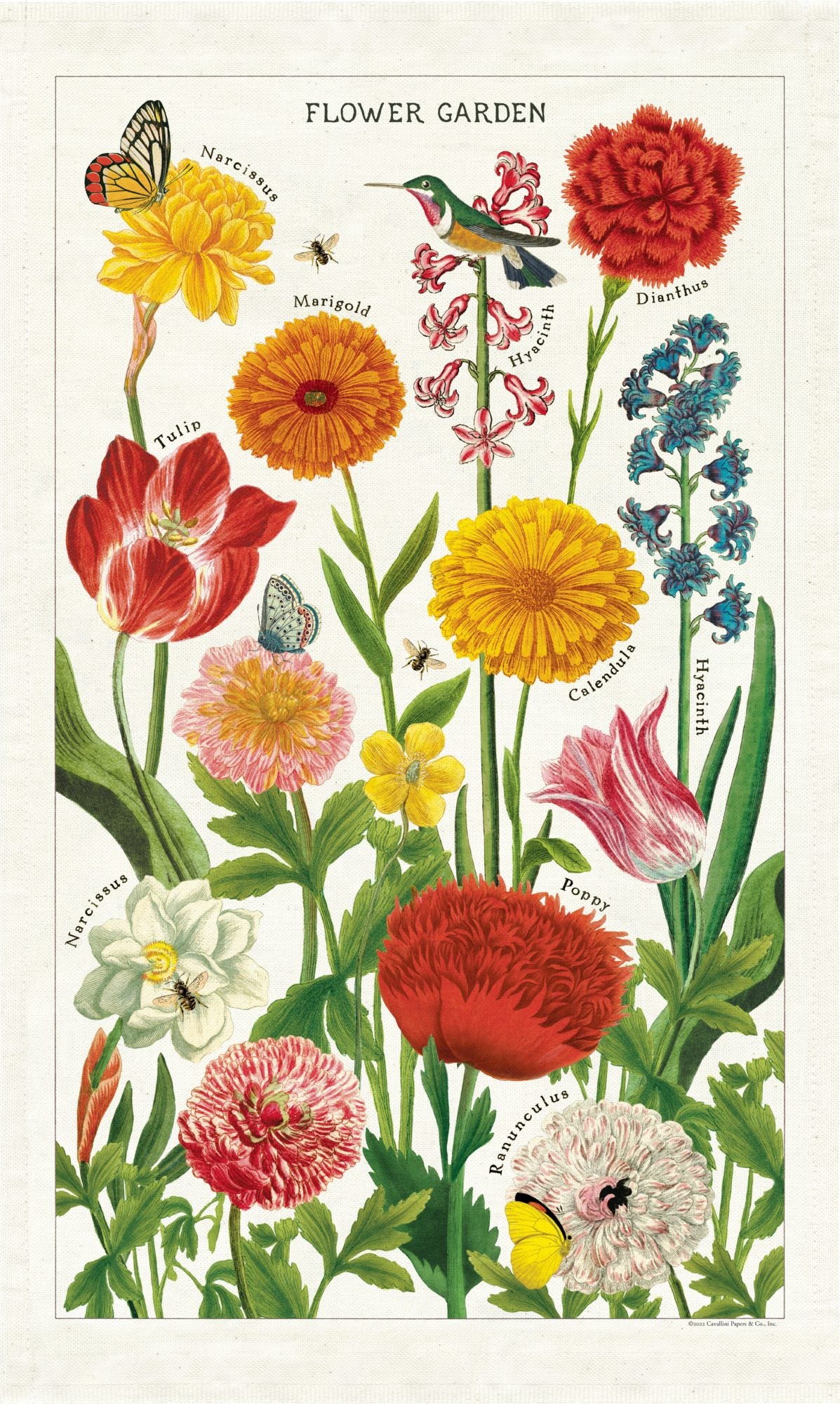 Tea Towel - Flower Garden