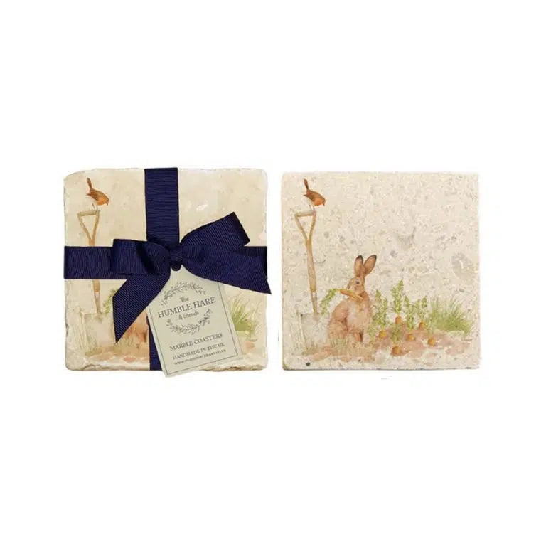 The Humble Hare - The Veg Patch Coasters (pair)