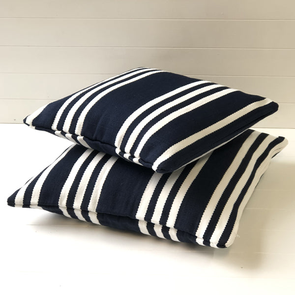 Outdoor Cushion - Hampton Navy Stripe