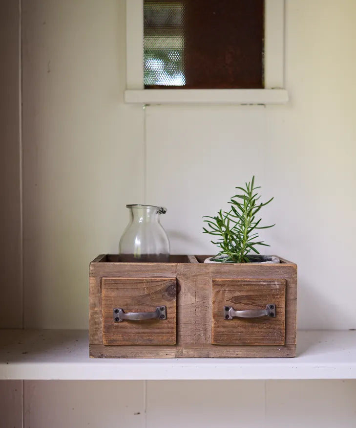 2 Part Organiser Faux Drawers