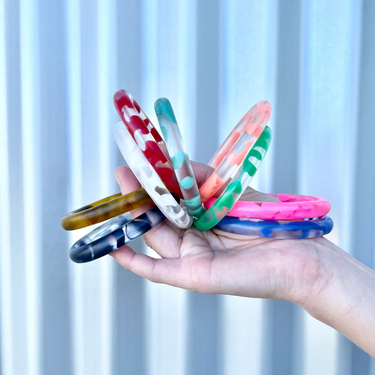 Marbled Resin Bangles