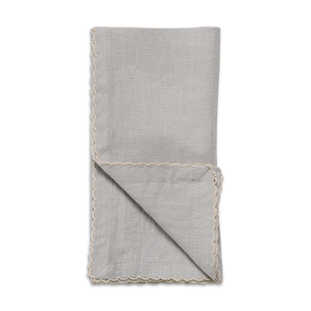 Mill &amp; Hide - Canvas + Sasson - Patina Scalloped Napkin